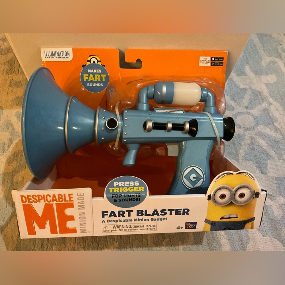 Despicable Me Minion Fart Gun Blaster Thinkway Toys‎ RARE
